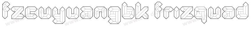 FZCuYuanGBK FrizQuad字体转换